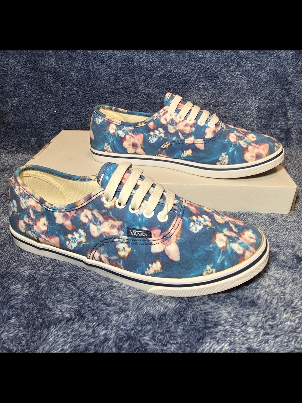 Vans Authentic Lo Pro (Blurred Floral) Poseidon